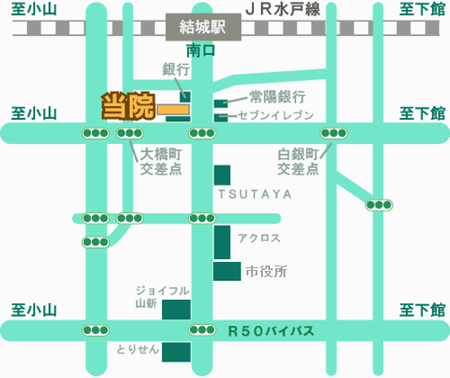 ゆうき施術院 簡易マップ